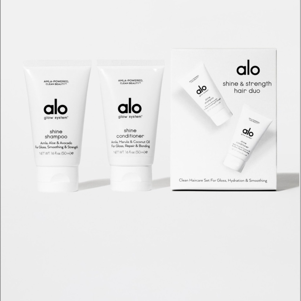 NEW Alo Shine & Strength Hair Duo